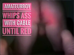 Amateurboy whips lesbos fuck hard with strapon with cable until red