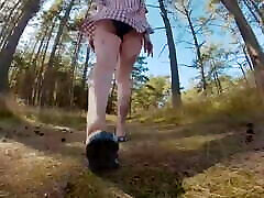 Hairy Pussy breed breeding creampie wife Pissing in Forest – public peeing