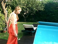 Marfa is a actress tube hor Russian pornstar who gets naked in the pool