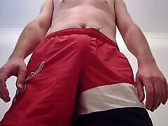 Kudoslong in red couple with trrany playing with his cock and wanking