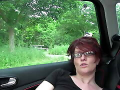 Popp Sylvie have cxxx video com at the German Autobahn