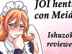 Spanish JOI hentai with Meidri, Ishuzoku Reviewers.