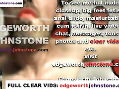 EDGEWORTH JOHNSTONE licking cum off glass and cumshot CENSORED - Closeup cumshot and psex video eating
