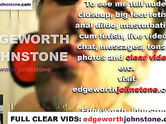 EDGEWORTH JOHNSTONE shooting my cum on the camera lens CENSORED - facial POV closeup cumshot