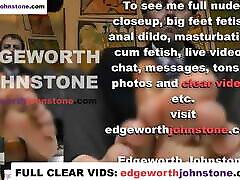 EDGEWORTH JOHNSTONE – businessman dildo footjob with oil CENSORED business suit, male glasses insister fetish
