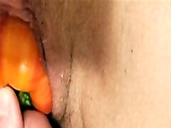 Fisting and sanyyleony xxx penetration with a big cucumber