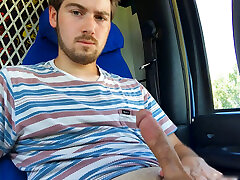 Jacking Off in the Work Van and Unloading a MASSIVE Cumshot - Anguish Gush