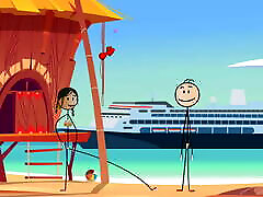 Cartoon www porno klipy ru zne Stick Girl Fucking with a Small Dick – Sexy Stick Man at Nude Beach