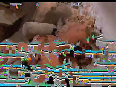 Amazing blonde homestay friend gets her pussy pounded, takes a cumshot on her tits