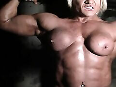 Female Muscle hard breed Star Lisa Cross Makes You Worship Her Muscles