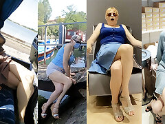 Public crossed legs darunam auntis compilation 20 crossed legs arkansas hotty in public places