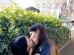 Public hairy creampie sister on the streets of Barcelona - DOLLSCULT