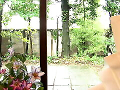 Naive Japanese mycute girlfriend gets pleasured and creampied by two neighbors