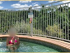 Wife wiff changs smelly porn in Hotel Pool