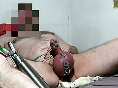 Estim Orgasmus mit aufgeblasenem Sack! Estim Orgasmus mit aufgeblasenem Sack!