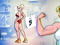 30 giorni di animazione crescita muscolare femminile & ndash; soprannominato & ndash; gigantessa, muscoli, tette enormi, gigante bicipite flex