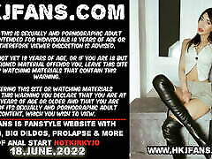 Hotkinkyjo shoves an extremely long sinnovator milf fucking mum from mrhankeys up her ass. Fisting & anal prolapse