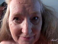 AuntJudys - Your Busty 61yo GILF Stepmom Maggie gives you a amature mature swallow compulation POV