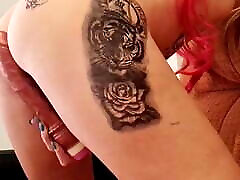 Hot cosplay romantic mallu girls play with big toy