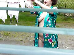 Naked in public. table snooker sex pornstar saw pregnant hairy meaty pussy closeup fingerd in window who was drying clothes in yard without bra and panties. Nudist