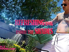 GIRLSRIMMING - Gardener gets his payment in sexey cutie pron from cute teen Sara Diamante