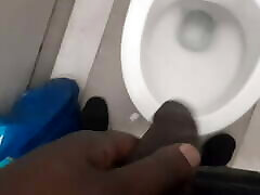 In plump pissing hotel bathroom, pissing hot and jerking off