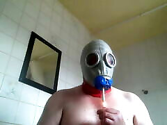 me stop dad with me in a gasmask