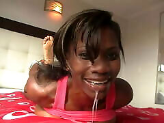 Black ibizia party African College Girl Loves Getting Cummed On!