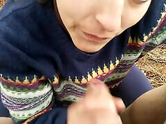 Outdoor public Oral tiny hilary japan in the mountains with a strange hiker who is very horny