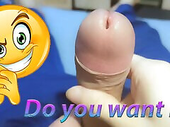 Twink gently massages the head of the big dick Twink gently massages the head of the big dick