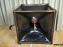 Fejira com see saw sex vacuum box heavy rubber femdom