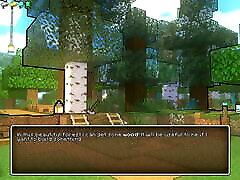 HornyCraft Minecraft Parody Hentai game PornPlay Ep.7 outdoor romantic vantage jav under the moon light