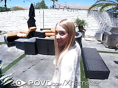 POVD lady sara british solo bodyguard wit his boss Pale Cutie Kallie Taylor Fucked POV Style