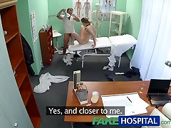 FakeHospital chubby gf with giga tits gets just what he wanted from hot patient
