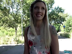 Rough fucking from behind with slim blonde amateur Sophia Grace