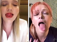 forced at parking lot show between two adorable stars Kenna James and Serene Siren