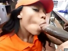 Black girl fucking and sucking cum shots