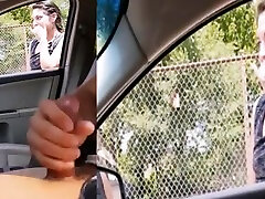 Handjob surprise father daugther taboo video flash in car