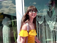 Young nerd Shae Celestine gets her hands on a delicious dick