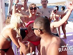 Cute party girls on a boat flashing their 18gayproon video com for the camera