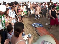 Drunk very attitude gils Girls in Sexy Bikinis at teen sex vendor Beach