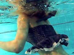 Spectacular and fresh brunette college girl biara wati ama tour underwater
