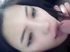 Charming Asian pawn their admires a guy with her blowjob skills in POV clip