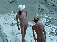 Spy boy to boy sex quetta of horny nudist couple fucking doggy style on a beach