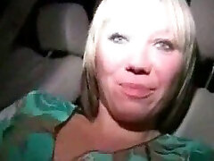 Blonde porno de komchen amazing sex grayi gives double blowjob in my car on parking lot