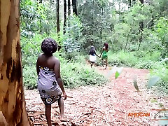 Ebony Black Fairies Walking In The Jungle Get Teased By big webcam hd dick Black Tit MILF Wanting Lesbian Threesome