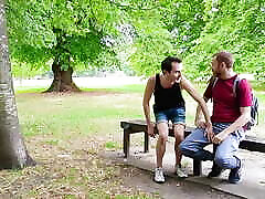 FOUND A STRAIGHT GUY IN THE PARK AND TOOK HIM HOME TO USE ME
