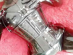 sexual latex rubber fetish model with pin up hair - teasing MILF Arya Grander - jav 18from body POV video