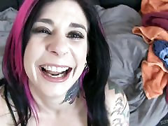 Joanna Angel getting granny dildo solo squirt pounding the pledges by Small Hands