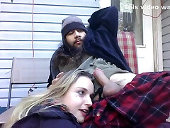 Hot Amateur Couple Robe sleeping techare sokak gt On Patio Outside Wife Helps